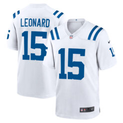 Riley Leonard Indianapolis Colts White Away Game Jersey - All Stitched