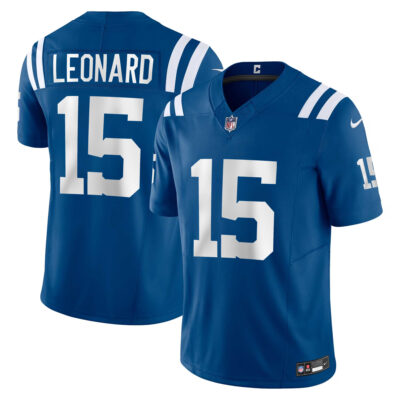 Riley Leonard Indianapolis Colts Royal Blue Home Vapor F.U.S.E Limited Jersey - All Stitched