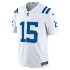 Alternative view of Riley Leonard Indianapolis Colts White Away Vapor F.U.S.E Limited Jersey - All Stitched
