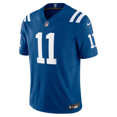 Alternative view of Michael Pittman Jr Indianapolis Colts Royal Blue Home Vapor F.U.S.E Limited Jersey - All Stitched