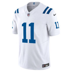 Alternative view of Michael Pittman Jr Indianapolis Colts White Away Vapor F.U.S.E Limited Jersey - All Stitched