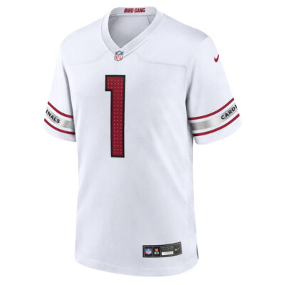 Alternative view of Kyler Murray Arizona Cardinals White Road Game Jersey - All Stitched