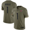 Kyler Murray Arizona Cardinals Olive 2022 Salute To Service Jersey - All Stitched