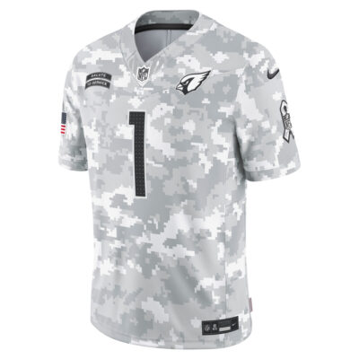 Alternative view of Kyler Murray Arizona Cardinals Camo 2024 Salute To Service Jersey - All Stitched