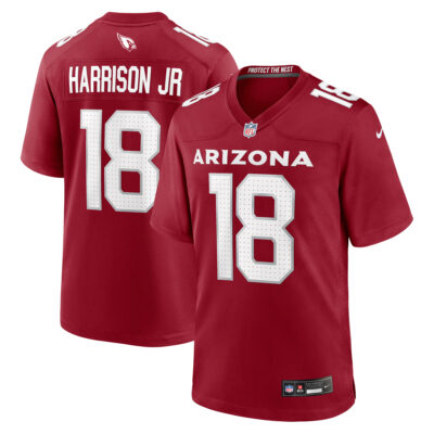 Marvin Harrison Jr Arizona Cardinals Cardinal Home Game Jersey - All Stitched