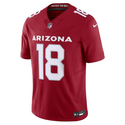 Alternative view of Marvin Harrison Jr Arizona Cardinals Cardinal Home Vapor F.U.S.E Limited Jersey - All Stitched