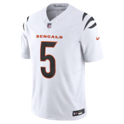 Alternative view of Tee Higgins Cincinnati Bengals White Road Vapor F.U.S.E Limited Jersey - All Stitched