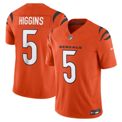 Tee Higgins Cincinnati Bengals Orange Alternate Vapor F.U.S.E Limited Jersey - All Stitched