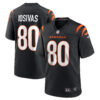 Andrei Iosivas Cincinnati Bengals Black Home Game Jersey - All Stitched