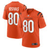 Andrei Iosivas Cincinnati Bengals Orange Alternate Game Jersey - All Stitched