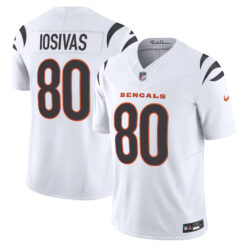 Andrei Iosivas Cincinnati Bengals White Road Vapor F.U.S.E Limited Jersey - All Stitched