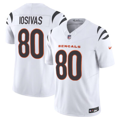 Andrei Iosivas Cincinnati Bengals White Road Vapor F.U.S.E Limited Jersey - All Stitched
