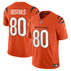 Andrei Iosivas Cincinnati Bengals Orange Alternate Vapor F.U.S.E Limited Jersey - All Stitched