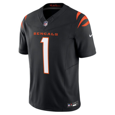 Alternative view of Ja'Marr Chase Cincinnati Bengals Black Home Vapor F.U.S.E Limited Jersey - All Stitched
