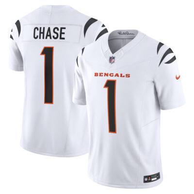 Ja'Marr Chase Cincinnati Bengals White Road Vapor F.U.S.E Limited Jersey - All Stitched