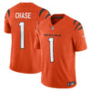 Ja'Marr Chase Cincinnati Bengals Orange Alternate Vapor F.U.S.E Limited Jersey - All Stitched