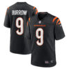 Joe Burrow Cincinnati Bengals Black Home Game Jersey - All Stitched