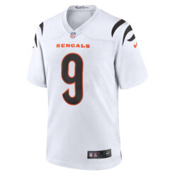Alternative view of Joe Burrow Cincinnati Bengals White Road Game Jersey - All Stitched