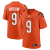 Joe Burrow Cincinnati Bengals Orange Alternate Game Jersey - All Stitched