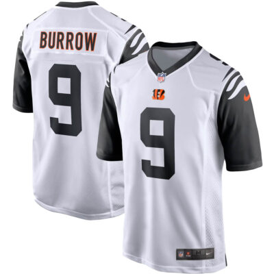 Joe Burrow Cincinnati Bengals White Alternate Game Jersey - All Stitched