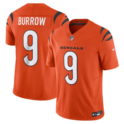 Joe Burrow Cincinnati Bengals Orange Alternate Vapor F.U.S.E Limited Jersey - All Stitched