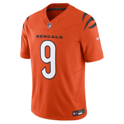 Alternative view of Joe Burrow Cincinnati Bengals Orange Alternate Vapor F.U.S.E Limited Jersey - All Stitched
