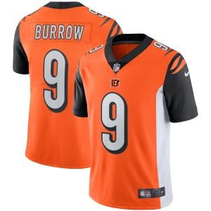 Joe Burrow Cincinnati Bengals Orange Alternate Vapor Limited Jersey - All Stitched