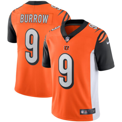 Joe Burrow Cincinnati Bengals Orange Alternate Vapor Limited Jersey - All Stitched