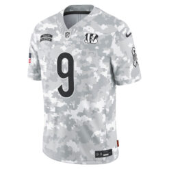 Alternative view of Joe Burrow Cincinnati Bengals Camo 2024 Salute To Service Jersey - All Stitched