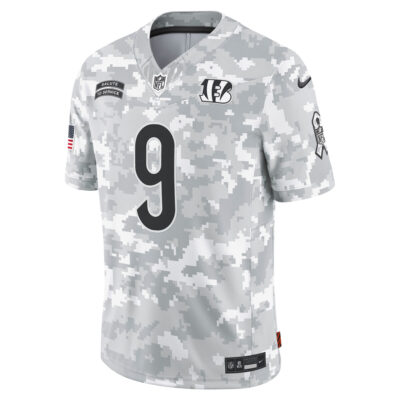 Alternative view of Joe Burrow Cincinnati Bengals Camo 2024 Salute To Service Jersey - All Stitched