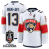 Sam Reinhart Florida Panthers Stanley Cup Champions White Away Jersey - All Stitched