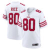 Jerry Rice San Francisco 49ers White Road Game Jersey - All Stitched
