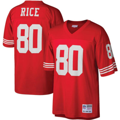 Jerry Rice San Francisco 49ers Scarlet 1990 Jersey - All Stitched