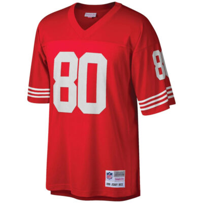 Alternative view of Jerry Rice San Francisco 49ers Scarlet 1990 Jersey - All Stitched