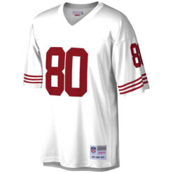 Alternative view of Jerry Rice San Francisco 49ers White 1990 Jersey - All Stitched