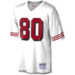 Alternative view of Jerry Rice San Francisco 49ers White 1990 Legacy Jersey - All Stitched