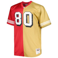 Alternative view of Jerry Rice San Francisco 49ers Scarlet Gold Split Throwback Jersey - All Stitched