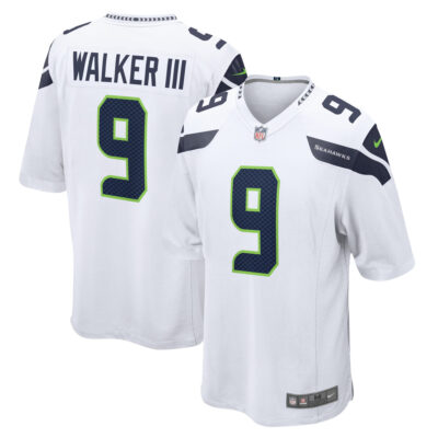 Kenneth Walker III Seattle Seahawks White Away Game Jersey - All Stitched