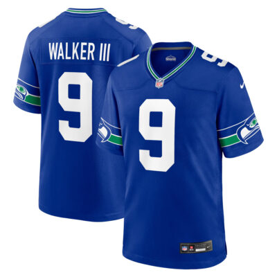 Kenneth Walker III Seattle Seahawks Royal Blue Alternate Game Jersey - All Stitched