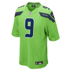 Alternative view of Kenneth Walker III Seattle Seahawks Neon Green Alternate Game Jersey - All Stitched