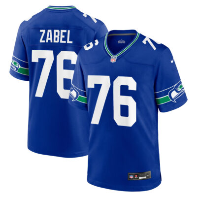 Grey Zabel Seattle Seahawks Royal Blue Alternate Game Jersey - All Stitched