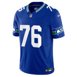 Alternative view of Grey Zabel Seattle Seahawks Royal Blue Alternate Vapor F.U.S.E Limited Jersey - All Stitched