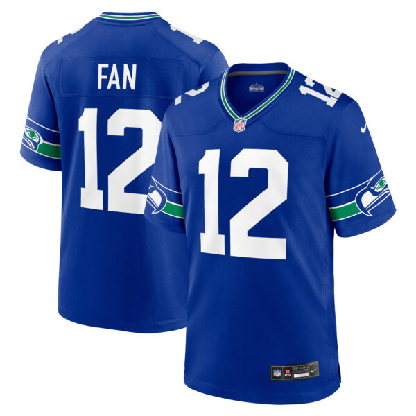 12th Fan Seattle Seahawks Royal Blue Alternate Game Jersey - All Stitched