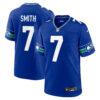 Geno Smith Seattle Seahawks Royal Blue Alternate Game Jersey - All Stitched