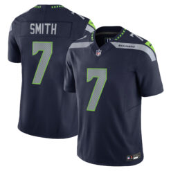 Geno Smith Seattle Seahawks Navy Home Vapor F.U.S.E Limited Jersey - All Stitched