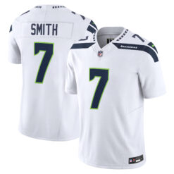 Geno Smith Seattle Seahawks White Away Vapor F.U.S.E Limited Jersey - All Stitched