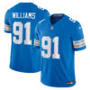 Tyleik Williams Detroit Lions Blue Home Vapor F.U.S.E Limited Jersey - All Stitched