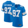 Aidan Hutchinson Detroit Lions Blue Home Game Jersey - All Stitched