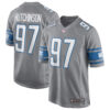 Aidan Hutchinson Detroit Lions Grey Alternate Game Jersey - All Stitched