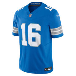 Alternative view of Jared Goff Detroit Lions Blue Home Vapor F.U.S.E Limited Jersey - All Stitched